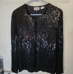 Stenay Black‎ Silk Blend Top
